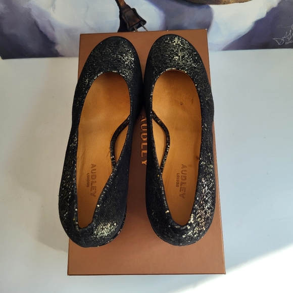 Audley Metallic Leather Heels, 39.5 - Picture 5 of 16